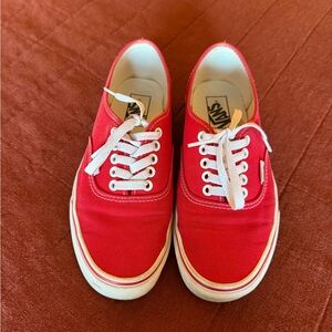 Vans Classic Red Canvas Sneakers